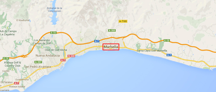 Kaart Marbella